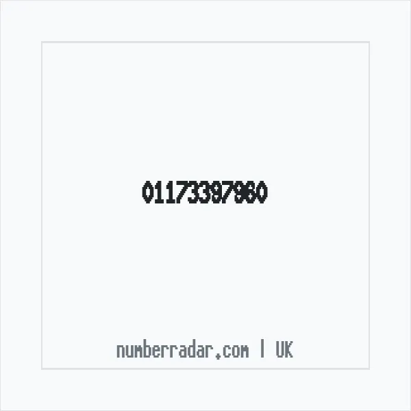 Reverse number check for +44 117 339 7960 — who called me?