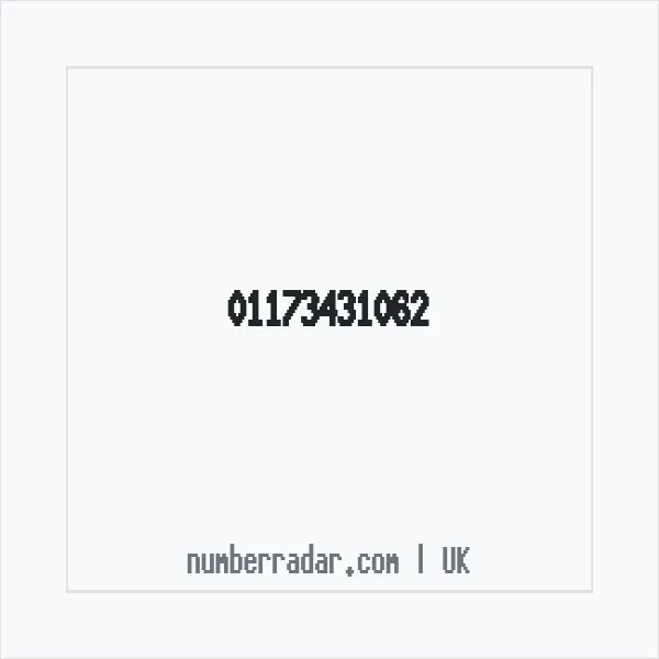 Reverse number check for +44 117 343 1062 — who called me?
