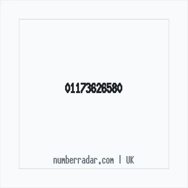 Reverse number check for +44 117 362 6580 — who called me?