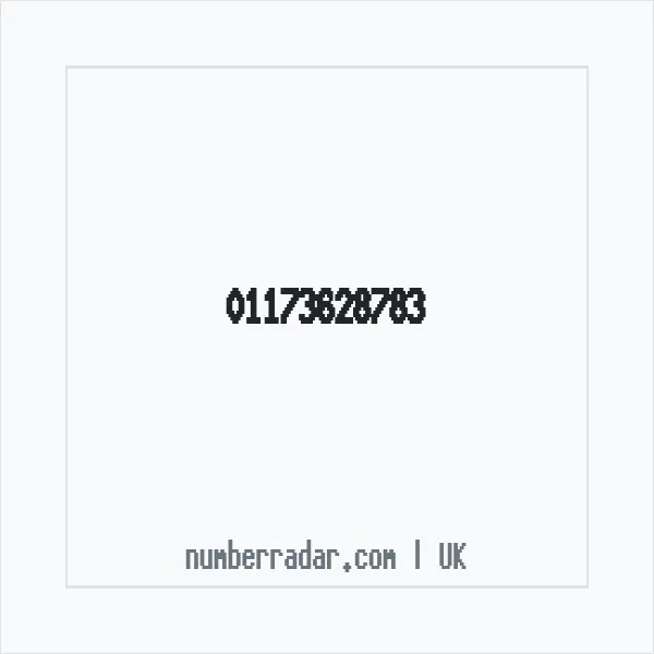 Reverse number check for +44 117 362 8783 — who called me?