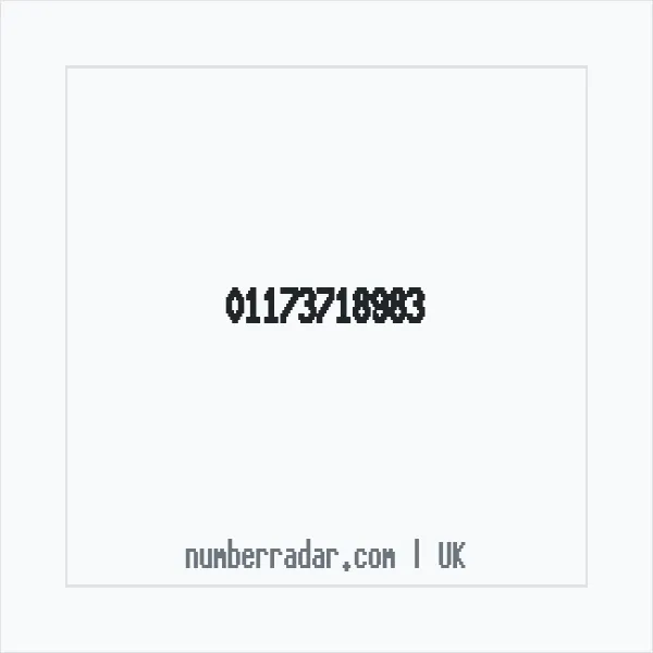 Reverse number check for +44 117 371 8983 — who called me?
