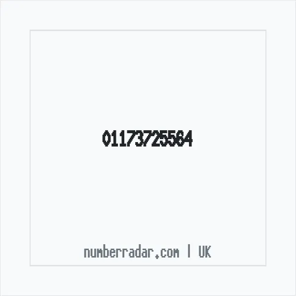 Reverse number check for +44 117 372 5564 — who called me?