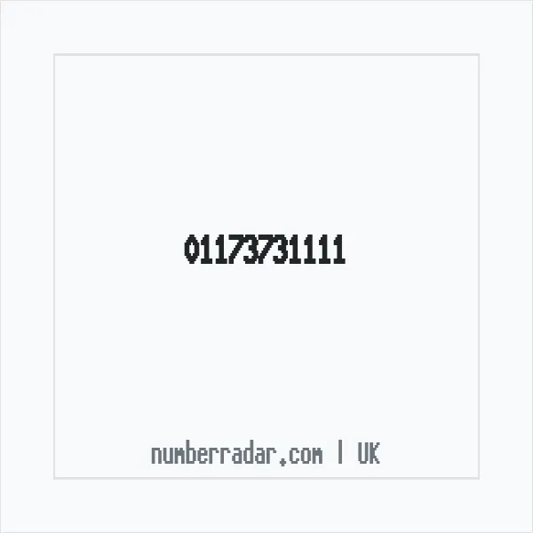 Reverse number check for +44 117 373 1111 — who called me?