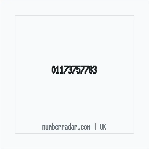 Reverse number check for +44 117 375 7783 — who called me?