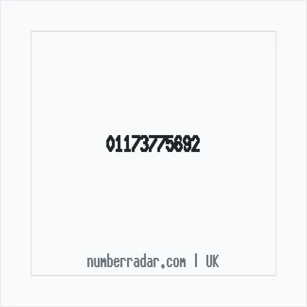 Reverse number check for +44 117 377 5692 — who called me?