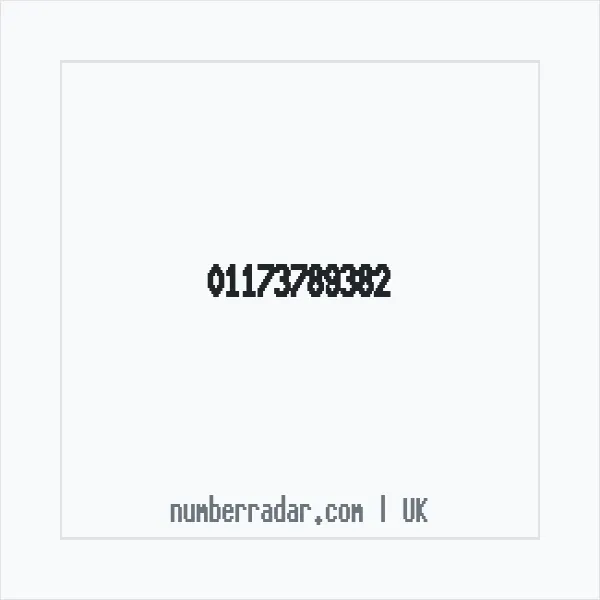 Reverse number check for +44 117 378 9382 — who called me?