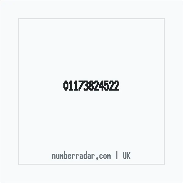 Reverse number check for +44 117 382 4522 — who called me?