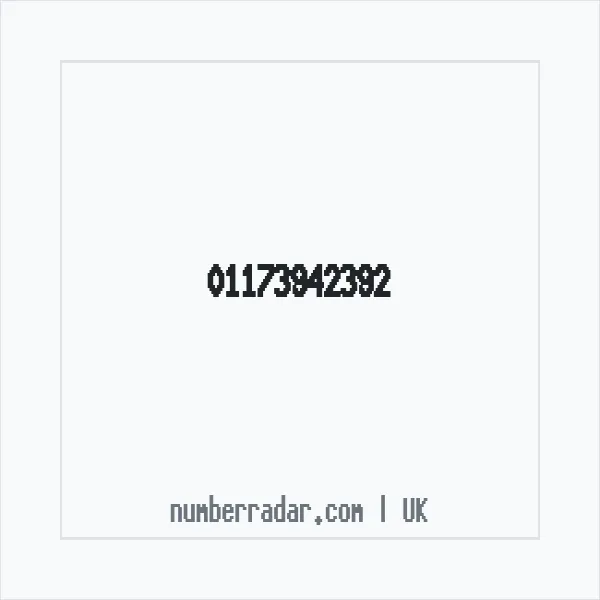 Reverse number check for +44 117 394 2392 — who called me?