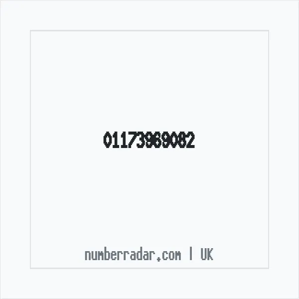 Reverse number check for +44 117 396 9082 — who called me?