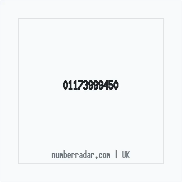 Reverse number check for +44 117 399 9450 — who called me?