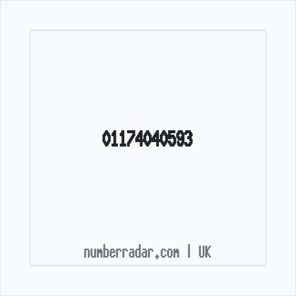 Reverse number check for +44 117 404 0593 — who called me?