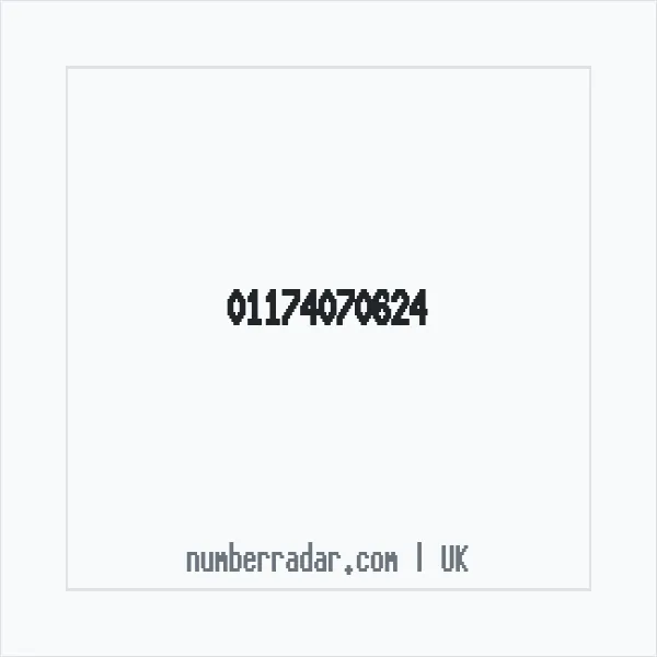 Reverse number check for +44 117 407 0624 — who called me?