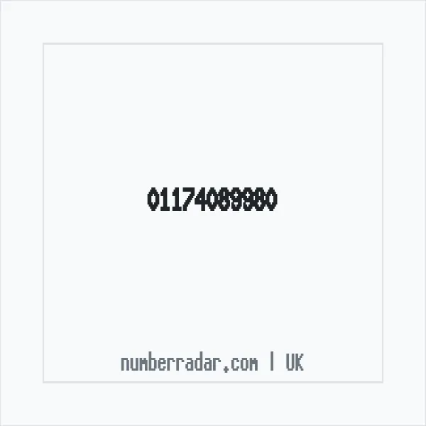 Reverse number check for +44 117 408 9980 — who called me?