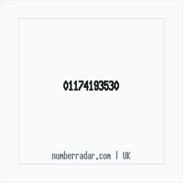 Reverse number check for +44 117 419 3530 — who called me?