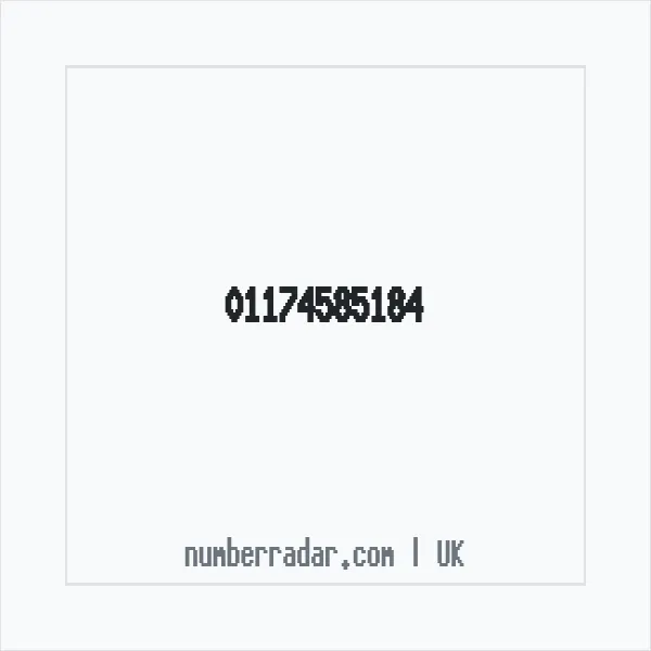 Reverse number check for +44 117 458 5184 — who called me?