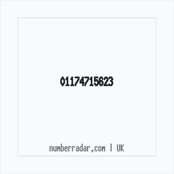 Reverse number check for +44 117 471 5623 — who called me?