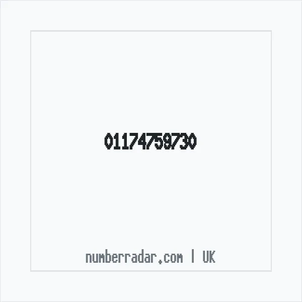 Reverse number check for +44 117 475 9730 — who called me?