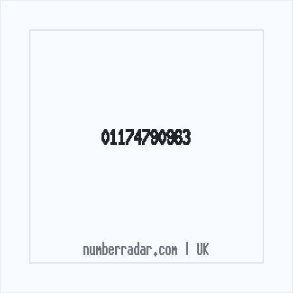 Reverse number check for +44 117 479 0963 — who called me?
