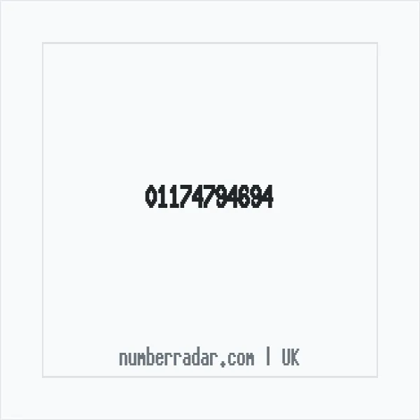 Reverse number check for +44 117 479 4694 — who called me?