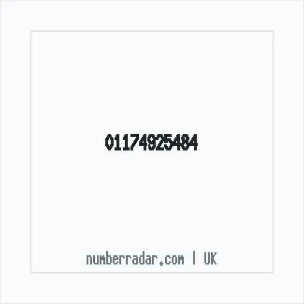 Reverse number check for +44 117 492 5484 — who called me?