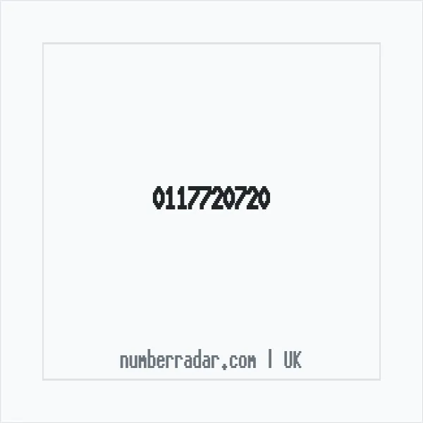 Reverse number check for +44 117720720 — who called me?