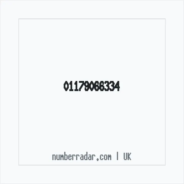 Reverse number check for +44 117 906 6334 — who called me?