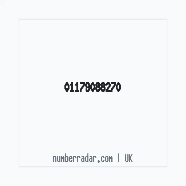 Reverse number check for +44 117 908 8270 — who called me?