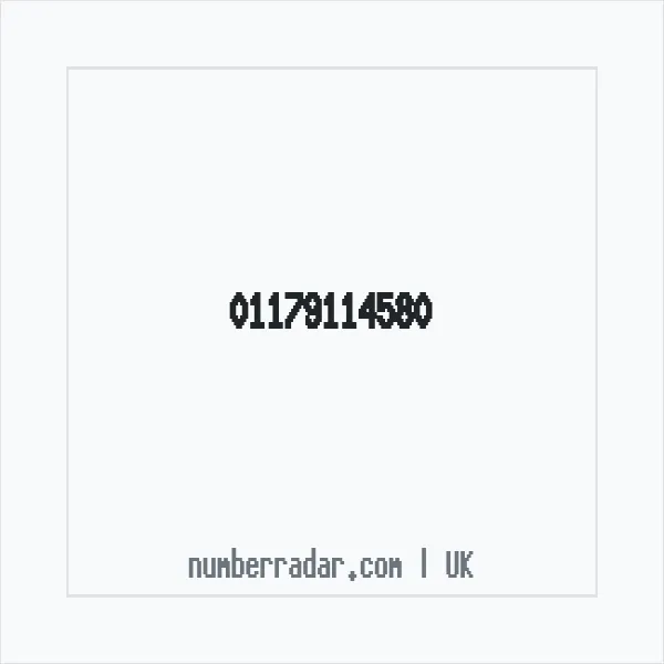 Reverse number check for +44 117 911 4580 — who called me?
