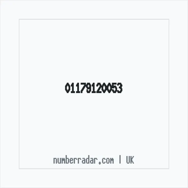Reverse number check for +44 117 912 0053 — who called me?