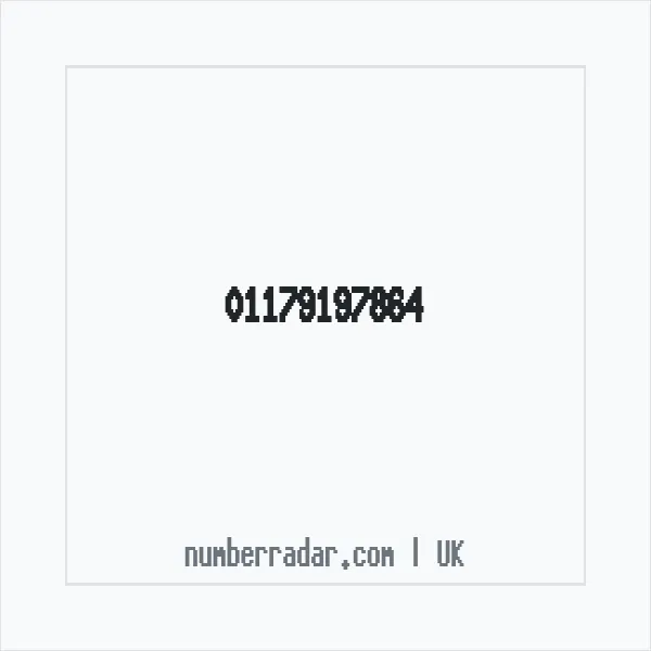 Reverse number check for +44 117 919 7864 — who called me?