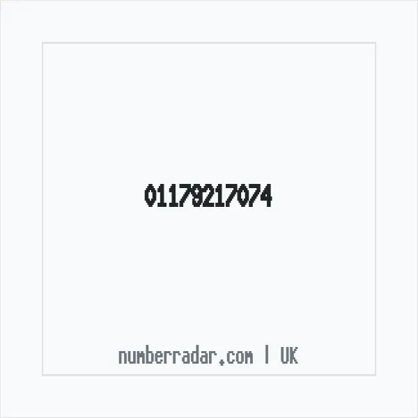 Reverse number check for +44 117 921 7074 — who called me?