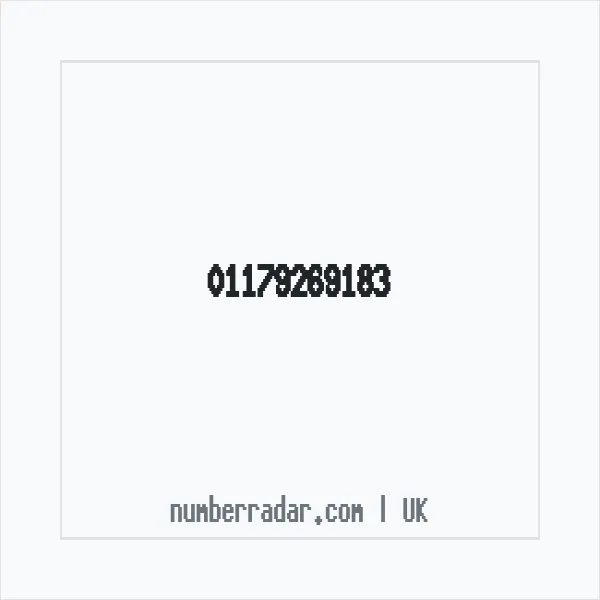 Reverse number check for +44 117 926 9183 — who called me?