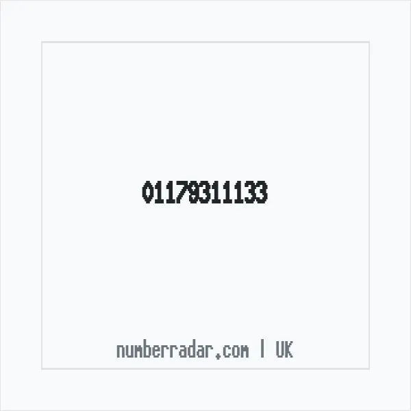 Reverse number check for +44 117 931 1133 — who called me?