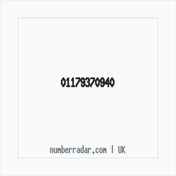 Reverse number check for +44 117 937 0940 — who called me?