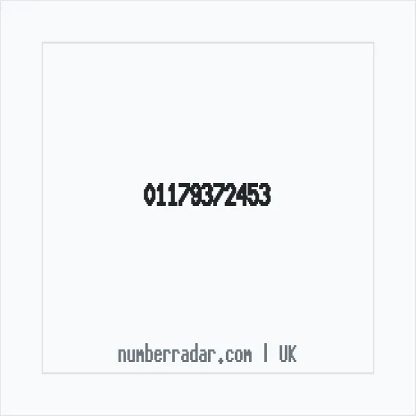Reverse number check for +44 117 937 2453 — who called me?