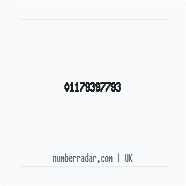 Reverse number check for +44 117 939 7793 — who called me?