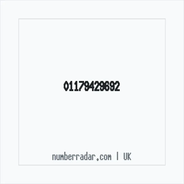 Reverse number check for +44 117 942 9692 — who called me?