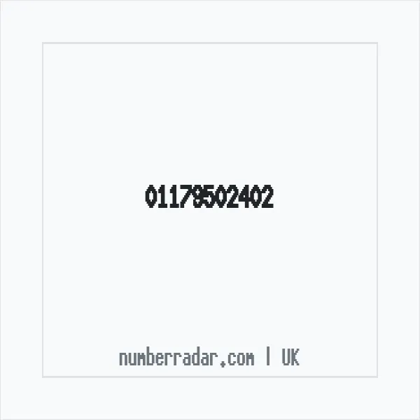 Reverse number check for +44 117 950 2402 — who called me?