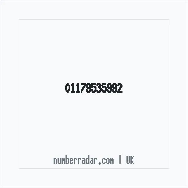 Reverse number check for +44 117 953 5992 — who called me?
