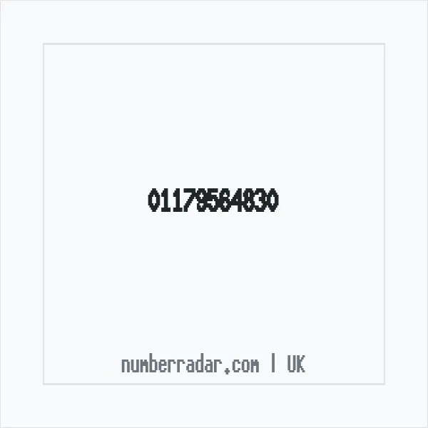 Reverse number check for +44 117 956 4830 — who called me?