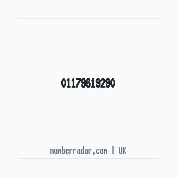 Reverse number check for +44 117 961 9290 — who called me?