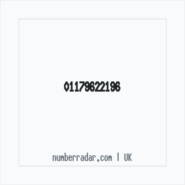 Reverse number check for +44 117 962 2196 — who called me?