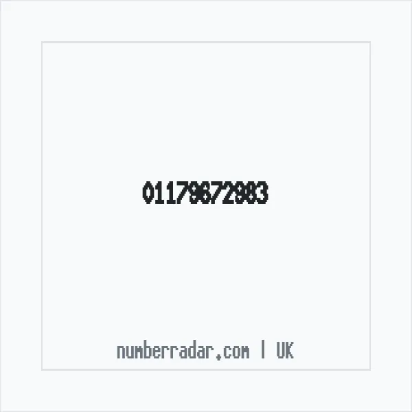 Reverse number check for +44 117 967 2983 — who called me?