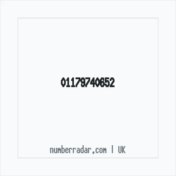 Reverse number check for +44 117 974 0652 — who called me?