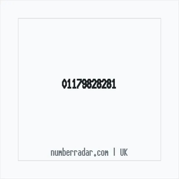 Reverse number check for +44 117 982 8281 — who called me?