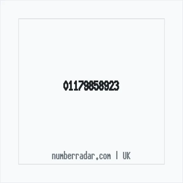 Reverse number check for +44 117 985 8923 — who called me?
