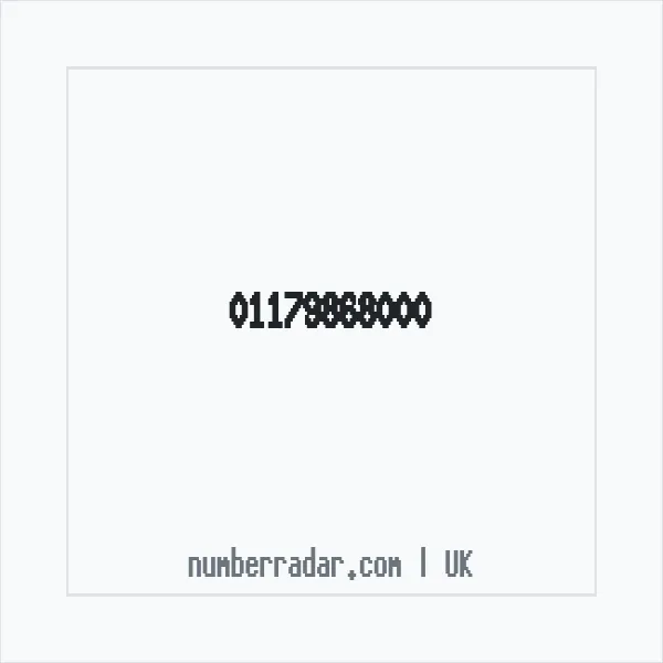 Reverse number check for +44 117 986 8000 — who called me?