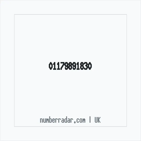 Reverse number check for +44 117 989 1830 — who called me?