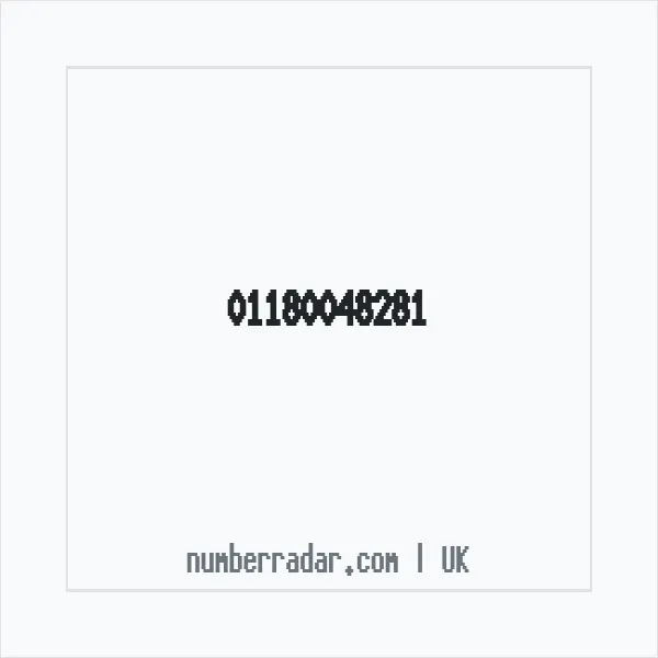Reverse number check for +44 118 004 8281 — who called me?