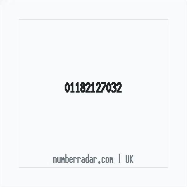 Reverse number check for +44 118 212 7032 — who called me?